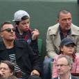 Jean-Roch et son frère Dominique dans les tribunes de la finale homme des internationaux de France de Roland-Garros à Paris le 5 juin 2016. © Moreau-Jacovides / Bestimage