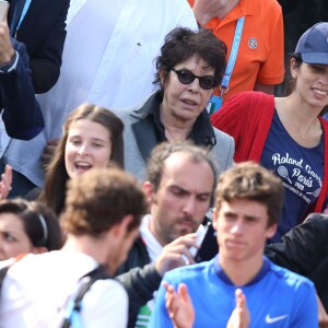 Maïwenn et la chanteuse Dani dans les tribunes de la finale homme des internationaux de France de Roland-Garros à Paris le 5 juin 2016. © Moreau-Jacovides / Bestimage
