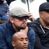 Leonardo DiCaprio et des amis dans les tribunes de la finale homme des internationaux de France de Roland-Garros à Paris le 5 juin 2016. © Moreau-Jacovides / Bestimage