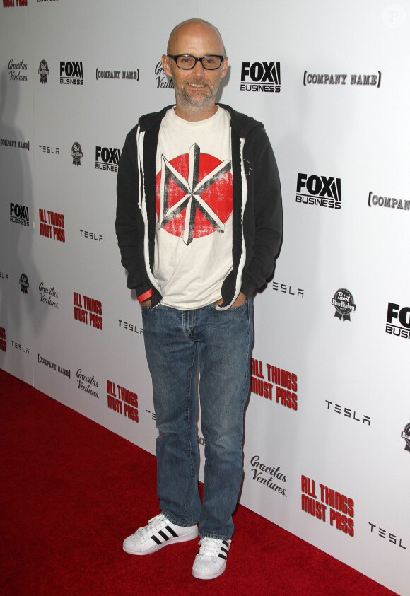 Moby à la première du documentaire "All Things Must Pass" à Los Angeles. Le 15 octobre 2015