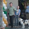 Amanda Seyfried, Tracy Morgan et Ed Helms avec pleins d'animaux sur le tournage de "The Clapper" à Los Angeles, le 7 juin 2016