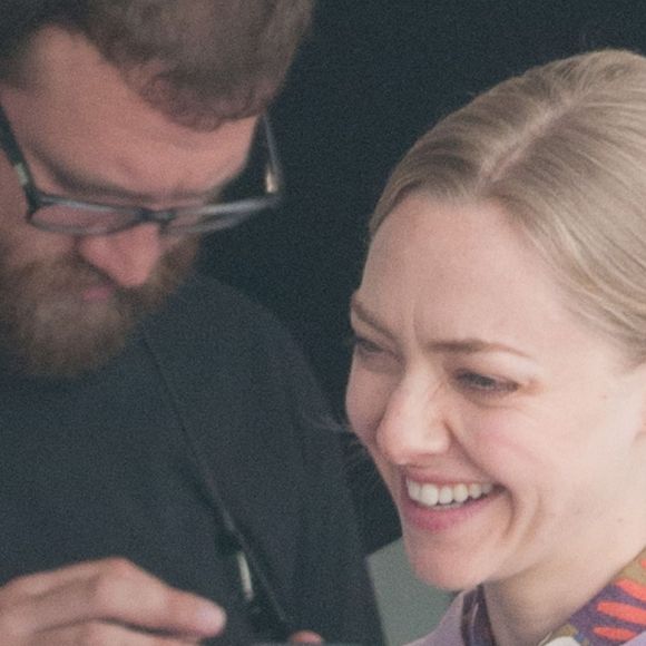 Amanda Seyfried et Ed Helms sur le tournage du film "The Clapper" à Los Angeles. Le 6 juin 2016