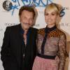 No Tabloids - Exclusif - Johnny Hallyday et sa femme Laeticia Hallyday - Le joaillier Aaron Jah Stone et l'artiste Kongo ont présenté une nouvelle collection qui allie Street Art et Joaillerie chez Montaigne Market à Paris le 4 mars 2016.