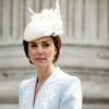 Kate Middleton, duchesse de Cambridge, à la messe en la cathédrale Saint-Paul de Londres pour le 90e anniversaire de la reine Elizabeth II, le 10 juin 2016.