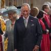 Le prince Charles et Camilla Parker Bowles à la messe en la cathédrale Saint-Paul de Londres pour le 90e anniversaire de la reine Elizabeth II, le 10 juin 2016.