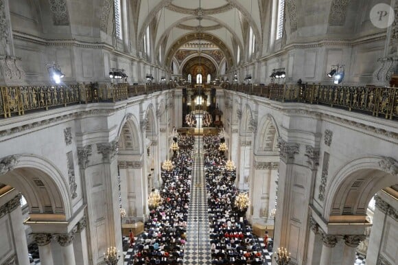 Messe en la cathédrale Saint-Paul de Londres pour le 90e anniversaire de la reine Elizabeth II, le 10 juin 2016.