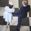 Le prince William prévenant avec son épouse la duchesse Catherine à la messe en la cathédrale Saint-Paul de Londres pour le 90e anniversaire de la reine Elizabeth II, le 10 juin 2016.