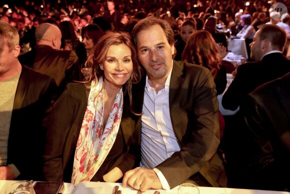 Exclusif - Ingrid Chauvin et son mari Thierry Peythieu - Election Top Model Belgium 2016 au Lido à Paris le 24 janvier 2016. © Philippe Doignon/Bestimage