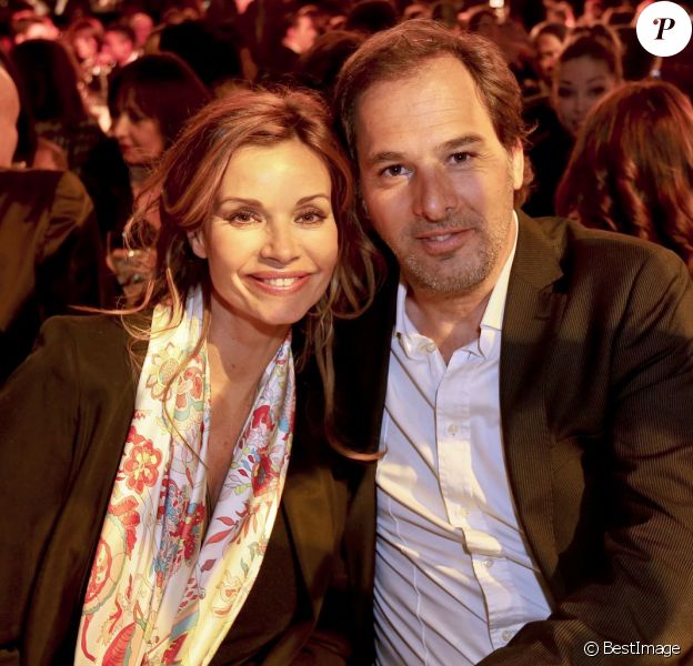 Exclusif - Ingrid Chauvin et son mari Thierry Peythieu - Election Top Model Belgium 2016 au Lido à Paris le 24 janvier 2016. © Philippe Doignon/Bestimage