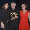 Elsa Zylberstein, Claude Lelouch (Prix Hommage 50 ans) et Sandrine Bonnaire - Redcarpet de la remise des prix du 30ème Festival du Film de Cabourg. Le 11 juin 2016 © Coadic Guirec / Bestimage