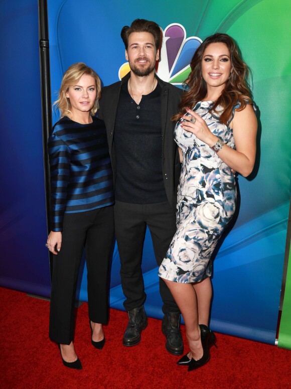 Elisha Cuthbert, Nick Zano et Kelly Brook lors de la soirée NBCUniversal 2015 à Pasadena, le 16 janvier 2015.