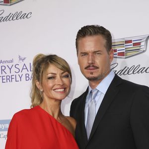 Rebecca Gayheart avec son mari Eric Dane arrivent au 15ème "Chrysalis Butterfly Ball" à Brentwood, Los Angeles. Le 11 juin 2016.