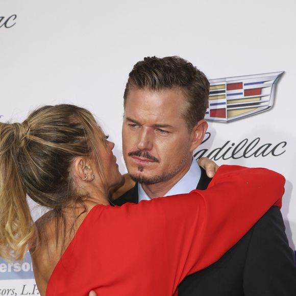 Rebecca Gayheart avec son mari Eric Dane arrivent au 15ème "Chrysalis Butterfly Ball" à Brentwood, Los Angeles. Le 11 juin 2016