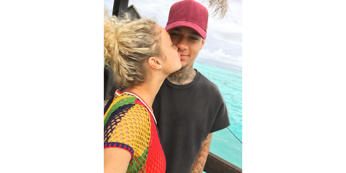 Photo : Photo de Rose Bertram et Gregory van der Wiel aux Maldives publiée  le 28 mai 2016. - Purepeople