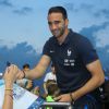 Adil Rami - Sortie en public pour l'équipe de France de football à l'hippodrome de Vincennes le 27 mai 2016.