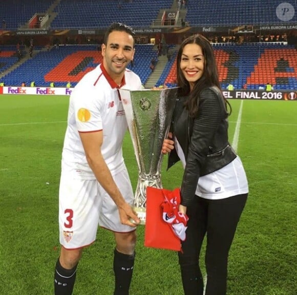 Adil Rami et Sidonie Biémont sur Instagram