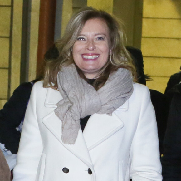 Valérie Trierweiler - Lancement de la campagne "Vacances pour tous 2016" du Secours Populaire à la gare Montparnasse à Paris, le 26 avril 2016. © CVS/Bestimage