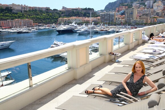 Exclusif - Rendez-vous avec l'actrice Marg Helgenberger aux Thermes Marins Monte-Carlo pendant le 56ème festival de la télévision de Monte-Carlo le 14 juin 2016. © Pool Festival Tv Monaco / Bestimage Exclusive