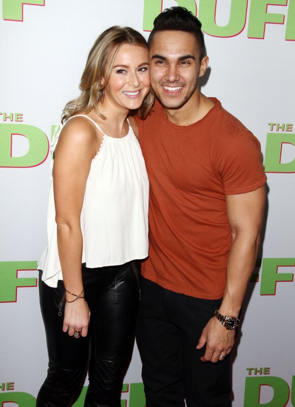 Alexa Vega et son mari Carlos Pena Jr - Avant-première du film "The Duff" à Hollywood, le 12 février 2015.
