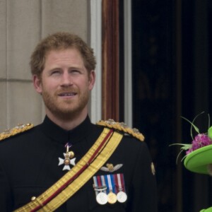 Le prince William s'est agenouillé auprès de son fils le prince George de Cambridge lors de la parade aérienne du défilé Trooping the Colour, le 11 juin 2016 au balcon du palais de Buckingham. La reine Elizabeth II a rappelé son petit-fils à l'ordre, lui enjoignant de se relever.