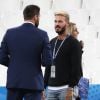 Matt Pokora (M. Pokora) et André-Pierre Gignac au match de l'Euro 2016 France-Albanie au Stade Vélodrome à Marseille, le 15 juin 2016. © Cyril Moreau/Bestimage