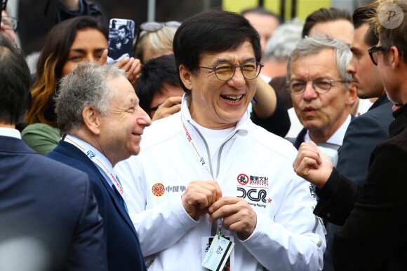 Jackie Chan et Jean Todt - Les stars du cinéma aux 24 heures du Mans le 18 juin 2016
