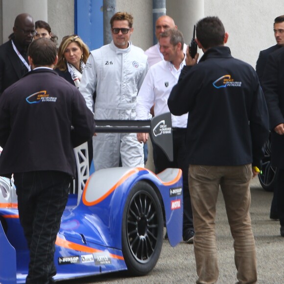 Brad Pitt aux 24 heures du Mans le 18 juin 2016