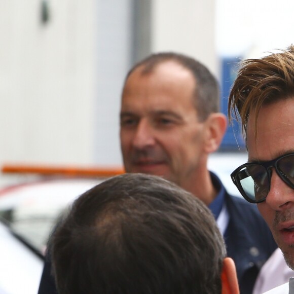 Brad Pitt aux 24 heures du Mans le 18 juin 2016