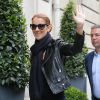 Céline Dion de retour à son hôtel après une séance photo avec le photographe Gilles Bensimon à Paris le 17 juin 2016
