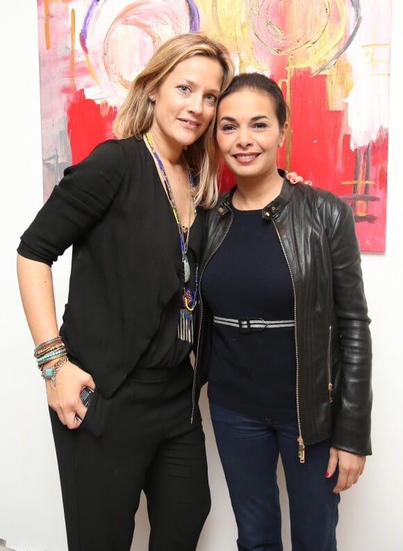 Exclusif - Caroline Faindt, Saïda Jawad - Vernissage de l'artiste peintre Caroline Faindt à la galerie "Le 18 bis" à Paris le 14 Juin 2016. © Marc Ausset-Lacroix / Bestimage