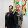Exclusif - Saïda Jawad et Sophie Mounicot - Vernissage de l'artiste peintre Caroline Faindt à la galerie "Le 18 bis" à Paris le 14 Juin 2016. © Marc Ausset-Lacroix / Bestimage