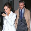 Victoria et David Beckham à la sortie de leur hôtel à New York, le 8 février 2016