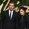 David Beckham et sa femme Victoria Beckham au British Fashion Awards 2015 à Londres, le 23 novembre 2015