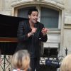 Yoann Fréget (qui se fait désormais appeler Yoann FreeJay) - Concert dans la cour du 8ème arrondissement à l'occasion de la 35e édition de la Fête de la Musique à Paris, le 21 juin 2016.