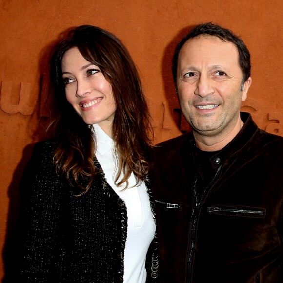 Mareva Galanter et son compagnon Arthur (Jacques Essebag) - People au village des internationaux de France de tennis à Roland Garros à Paris 5 juin 2016. © Dominique Jacovides / Bestimage