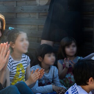 Carla Bruni-Sarkozy - Présentation du programme pédagogiques de la Fondation M. Fontenoy à l'école Gustave Rouanet à Paris, le 22 juin 2016. © Veeren/Bestimage