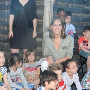 Carla Bruni-Sarkozy - Présentation du programme pédagogiques de la Fondation M. Fontenoy à l'école Gustave Rouanet à Paris, le 22 juin 2016. © Veeren/Bestimage