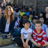 Carla Bruni-Sarkozy - Présentation du programme pédagogiques de la Fondation M. Fontenoy à l'école Gustave Rouanet à Paris, le 22 juin 2016. © Veeren/Bestimage