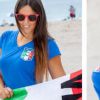 Claudia Romani de "Secret Story 9" soutien sexy de l'équipe d'Italie, pour l'Euro 2016