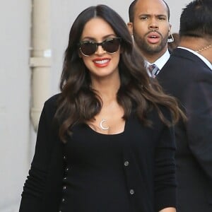 Megan Fox enceinte arrive à l'émission 'Jimmy Kimmel Live!' à Hollywood, le 31 mai 2016