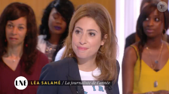 Léa Salamé avoue être très triste de faire ses adieux à l'émission "On n'est pas couché". Interview réalisée dans "La Nouvelle édition" sur Canal+. Le 24 juin 2016.