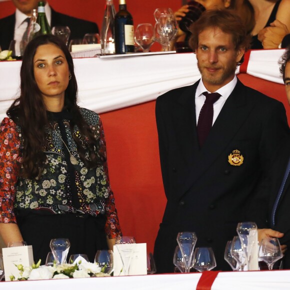 Andrea Casiraghi et sa femme Tatiana Santo Domingo - Longines pro Am Cup Monaco dans le cadre du Jumping international de Monte-Carlo, le 24 juin 2016. © Pool Restreint Monaco/Bestimage