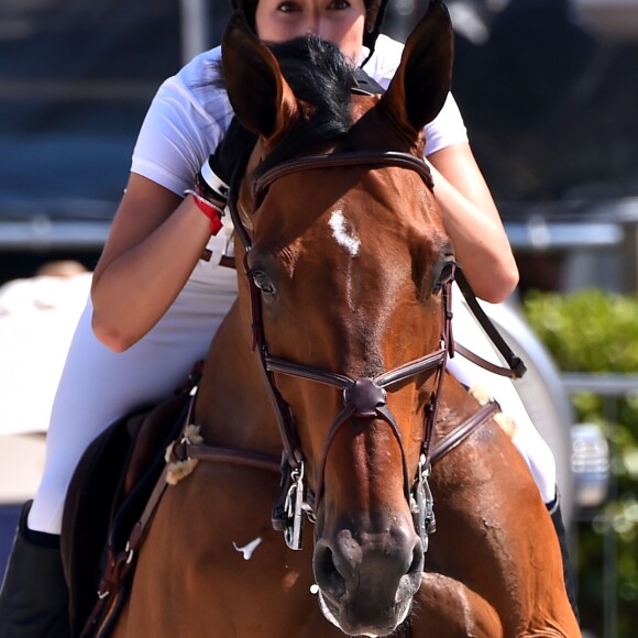 Jessica Springsteen - Jumping international de Monte-Carlo, le 24 juin 2016. © Bruno Bebert/Bestimage  The international jumping of Monte Carlo, Monaco, on June 24th, 2016 .24/06/2016 - Monte-Carlo