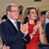 Le prince Albert II de Monaco, Charlotte Casiraghi - Remise du "Grand Prix du Prince de Monaco" lors du Longines Global Champion Tour dans le cadre du Jumping international de Monte-Carlo, le 25 juin 2016. © Bruno Bebert/Bestimage "Grand Prix du Prince de Monaco" awards ceremony during the Longines Global Champions Tour of Monaco, on June 25th 2016.25/06/2016 - Monte-Carlo