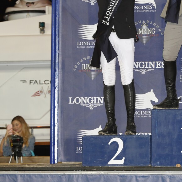 Emanuele Gaudiano (vainqueur du Grand Prix du Prince de Monaco), Piergiorgio Bucci (Second du Grand Prix du Prince de Monaco), Rolf-Göran Bengtsson (3ème du Grand Prix du Prince de Monaco) - Remise du "Grand Prix du Prince de Monaco" lors du Longines Global Champion Tour dans le cadre du Jumping international de Monte-Carlo, le 25 juin 2016. © Claudia Albuquerque/Bestimage  "Grand Prix du Prince de Monaco" awards ceremony during the Longines Global Champions Tour of Monaco, on June 25th 2016.25/06/2016 - Monte-Carlo