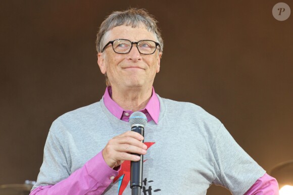 Bill Gates au festival Solidays, à l'hippodrome de Longchamp. Paris, le 26 juin 2016. © Lise Tuillier/Bestimage