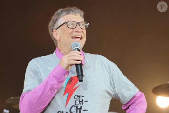 Bill Gates au festival Solidays, à l'hippodrome de Longchamp. Paris, le 26 juin 2016. © Lise Tuillier/Bestimage