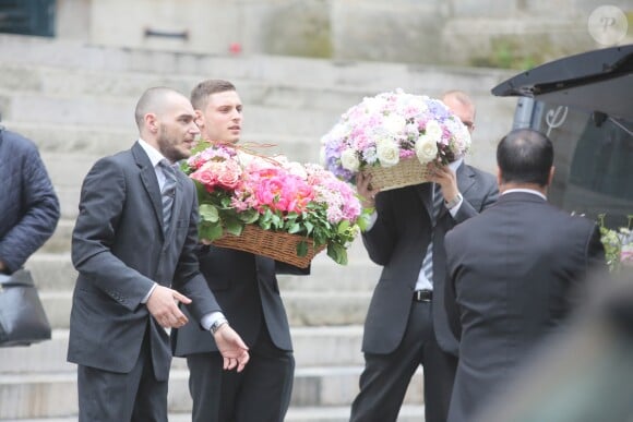 Obsèques de Nicole Courcel en l'église Saint-Roch à Paris le 30 juin 2016.