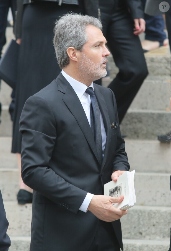 Stéphane Delajoux - Obsèques de Nicole Courcel en l'église Saint-Roch à Paris le 30 juin 2016.