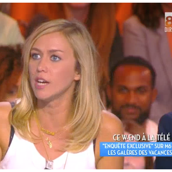 Enora Malagré raconte son pire souvenir de vacances dans "Touche pas à mon poste" sur D8. Le 4 juillet 2016.